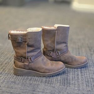 UGG Tan Shearling-Lined Footwear
